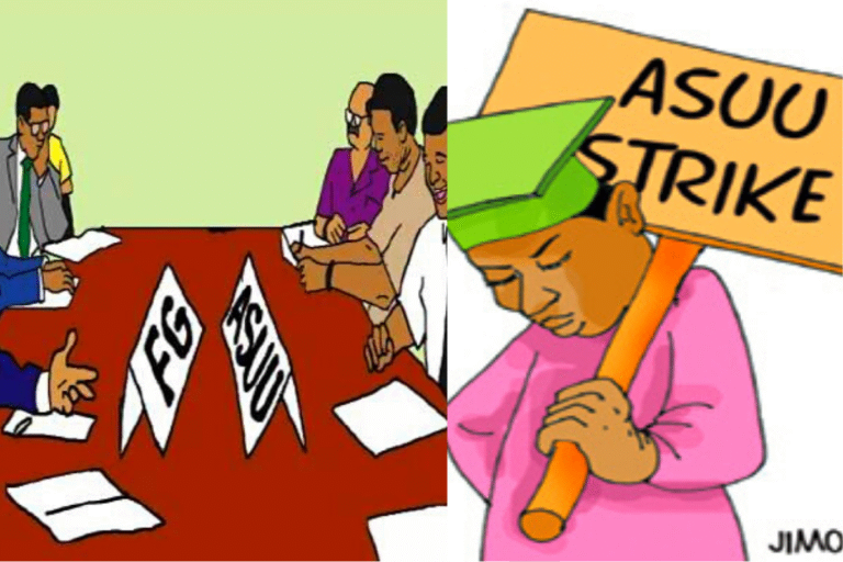 ASUU mobilizes members to join NLC for a two days Protest over strike.