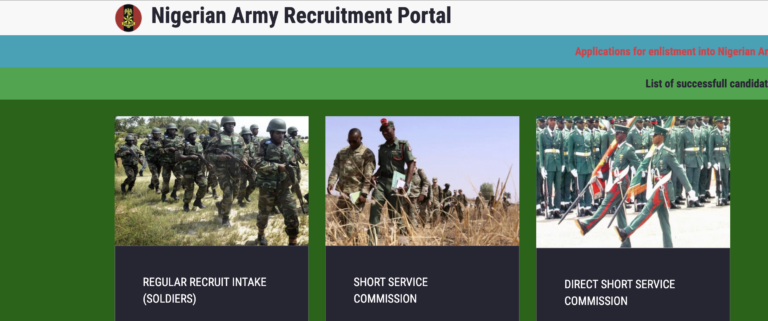 Nigerian Army 84RRI Recruitment 2022/2023 Application Portal Registration Form